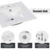 TIRAMISUBEST 20" Bathroom Vanity with Sink, Bathroom Cabinet with A Door, Door Shelf Storage and Adiustable Foot Pads, 1 Drawer - 4 of 4