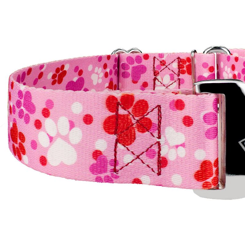 Country Brook Petz 1 1/2 Inch Puppy Love Martingale with Premium Buckle Dog Collar, 4 of 5