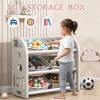 BABYYER Kids Toys Storage Organizer with 6 Removable Bins, Toy Storage Cabinet for Playroom and Bedroom, Toddler Furniture for Boys and Girls - 2 of 4