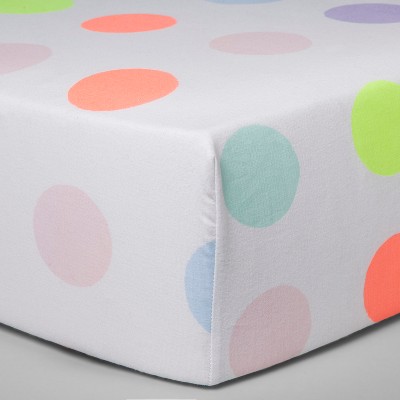 bright colored crib sheets