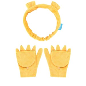 HalloweenCostumes.com One Size Fits Most   Fun Costumes Pooh Soft Headband & Gloves Kit, Orange - 1 of 4