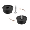 Unique Bargains Round Non-Slip Rubber Bumper Feet with Stainless Steel Washer and Screws - 4 of 4