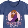 Girls' - Frozen 2 - Connected By Love Anna Fitted Short Sleeve Graphic T-Shirt - 2 of 4