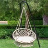 Sol Living Bahia Macrame Hammock Chair for Indoor & Outdoor Use with Cushion - 3 of 4