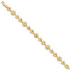 Black Bow Jewelry 14k Yellow Gold Starfish, Shell, Sand Dollar Beach Bracelet - 7 Inch - 2 of 4