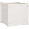 vidaXL Square Garden Planter - Solid Pinewood Flower Box - Ideal for Plants, Vegetables, Herbs and Flowers - Suitable for Garden, Patio, Balcony Decor - 2 of 4