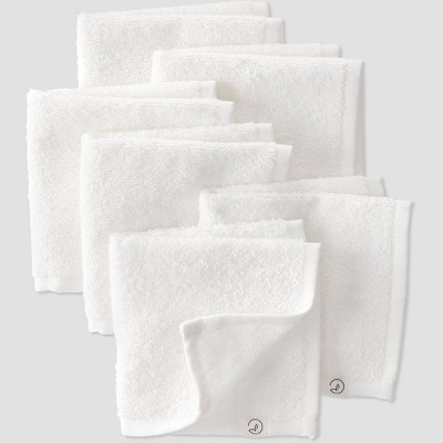 Image of Baby 6pk Organic Cotton Washcloth Set - little planet by carter's Cream