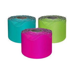 Carson-Dellosa Bright and Colorful Rolled Border Set 3 Pack (145300) - 1 of 2