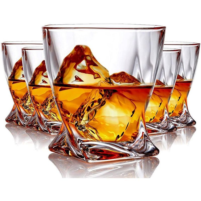 Bezrat Whiskey Glasses Set of 6 Lead Free Crystal Old Fashioned, 2 of 7