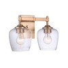 Craftmade Lighting Stellen 2 - Light Vanity in  Satin Brass - 4 of 4