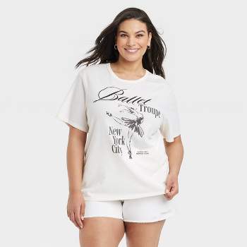 Women's NYC Ballet Short Sleeve Graphic T-Shirt - Ivory