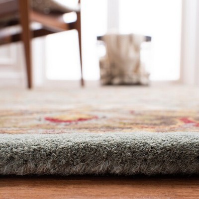 Elegant Heritage 9' x 12' Hand-Tufted Blue Wool Area Rug