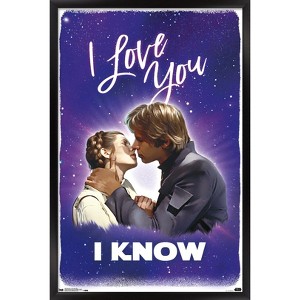 Trends International Star Wars: Saga - I Love You I Know Framed Wall Poster Prints - 1 of 4