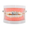 Unique Bargains Hip Hop Star Double-sided Fake Grills 1 Set - 2 of 4