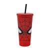 Spider-Man Mask & Logo Red 24 Oz Rhinestone-Studded Plastic Cup - 2 of 4