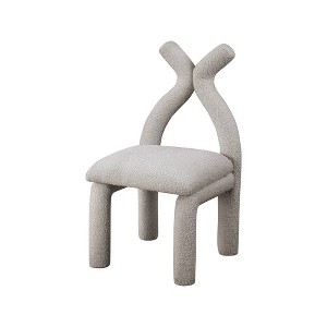 Meridian Furniture,Xena Boucle Fabric Accent/Dining Chair - 1 of 4