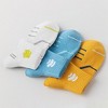 Anna-Kaci Men's Breathable Athletic Ankle Socks 6pk - White - 3 of 4