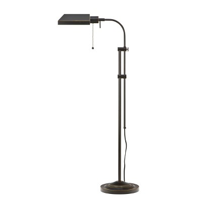 46" x 57" Adjustable Height Metal Pharmacy Floor Lamp Dark Bronze - Cal Lighting