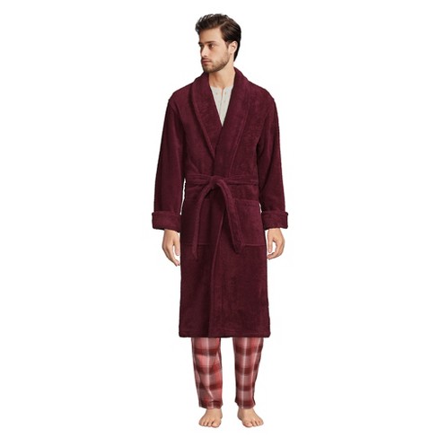 Burgundy dressing hot sale gown mens