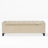 NicBex Modern 51" Storage Bench Wood Accent Stools with Button Tufted Top for Bedroom and Entryway - 3 of 4