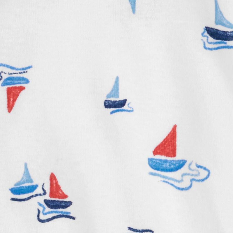 Carter&#39;s Just One You&#174; Baby Boys&#39; Sailboat Top &#38; Bottom Set - Blue/White, 5 of 7