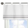 Sweet Jojo Designs Window Valance Treatment 54in. Hotel White and Gray - 4 of 4
