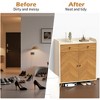 ORRD 4-Tier Wooden Shoe Cabinet with 2 Drawers & Adjustable Shelves, Herringbone Freestanding Entryway Organizer - 3 of 4