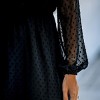 Women's Sheer Dotted Mesh Lace Mini Dress - Cupshe - 3 of 4