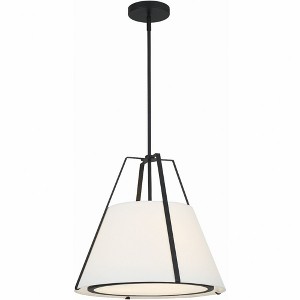 Crystorama Lighting Fulton 3 - Light Pendant in  Black - 1 of 4
