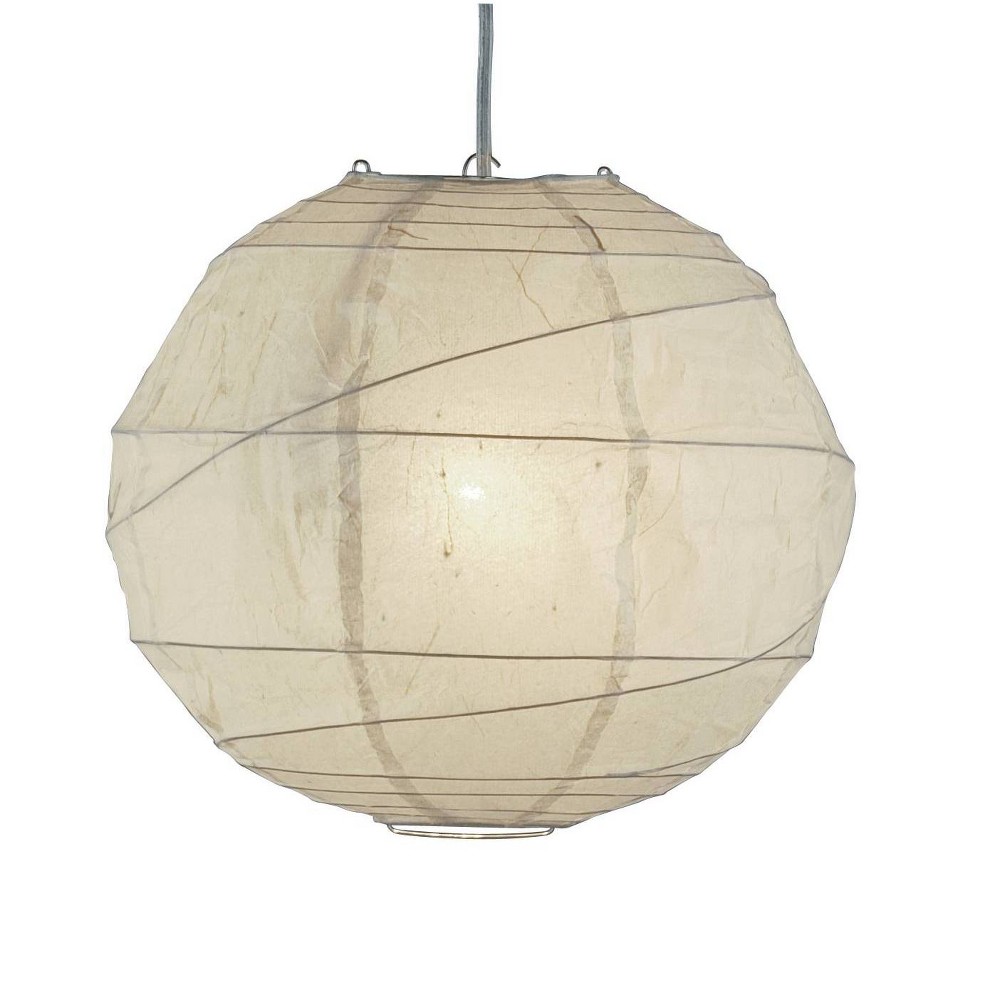 Photos - Chandelier / Lamp Adesso Large Orb Pendant Natural  