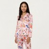 Anna-Kaci Lounge Women's 2-Piece Set Button Front Pajama Set with Playful Dog Print and Soft Silky Fabric for Relaxed Comfort - 2 of 4