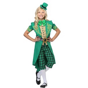 HalloweenCostumes.com Charming Leprechaun Costume for Girls - 1 of 2