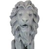 Sunnydaze Outdoor Concrete Noble Beast Sitting Lion Patio Lawn and Garden Decorative Sculpture - 30" - 4 of 4