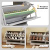 Shoe Bench with Flip Drawers, Shoe Organizer Storage Bench with Adjustable Shelves for Entryway, Hallway, Living Room - 4 of 4
