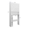 GlasFlength Bathroom Storage Cabinets, Stylish and Functional Storage for Every Room, Designs for Bedroom, Living Room, White,32.3”*7.9”*70.2" - 3 of 4