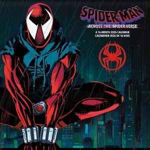 Marvel 2026 Spider-Man Across the Spider Verse Bilingual French 12"x12" Wall Calendar - 1 of 4
