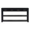 Stylish Entryway Console Table with 4 Drawers and 2 Shelves, Vintage Minimalist Design for Entryways and Living Rooms - 4 of 4