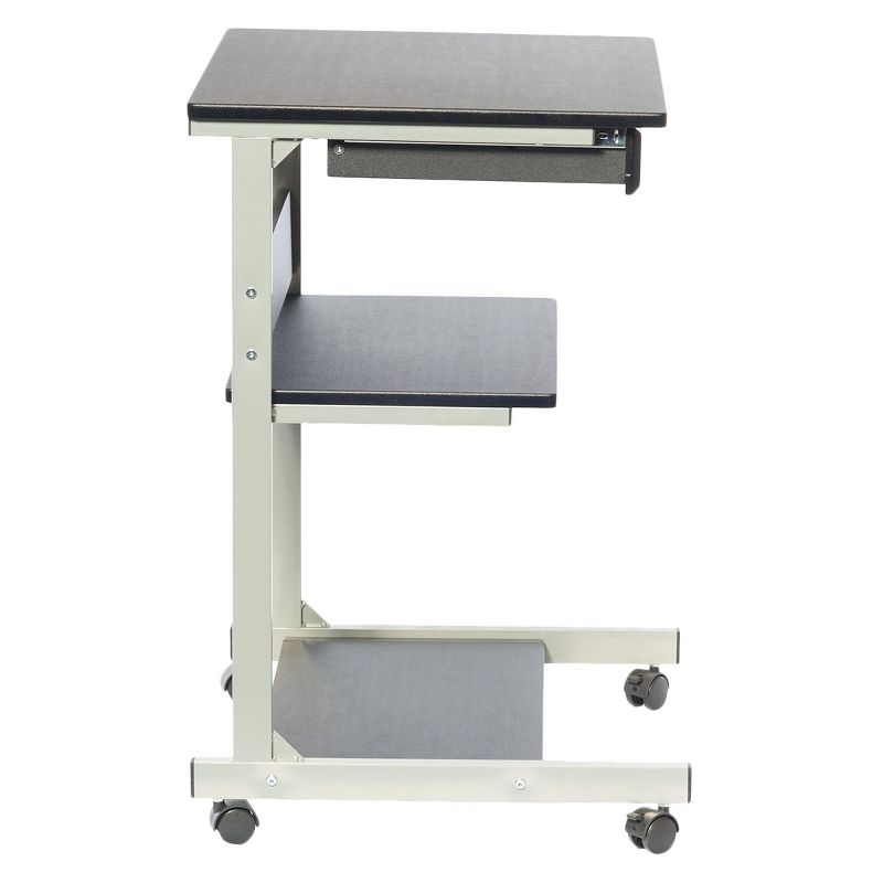 Rolling Laptop Cart with Storage Black - Techni Mobili, 5 of 11