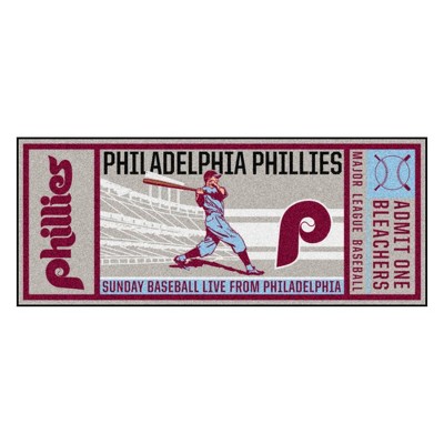 MLB Philadelphia Phillies 30"x72" Retro Ticket Runner Mat