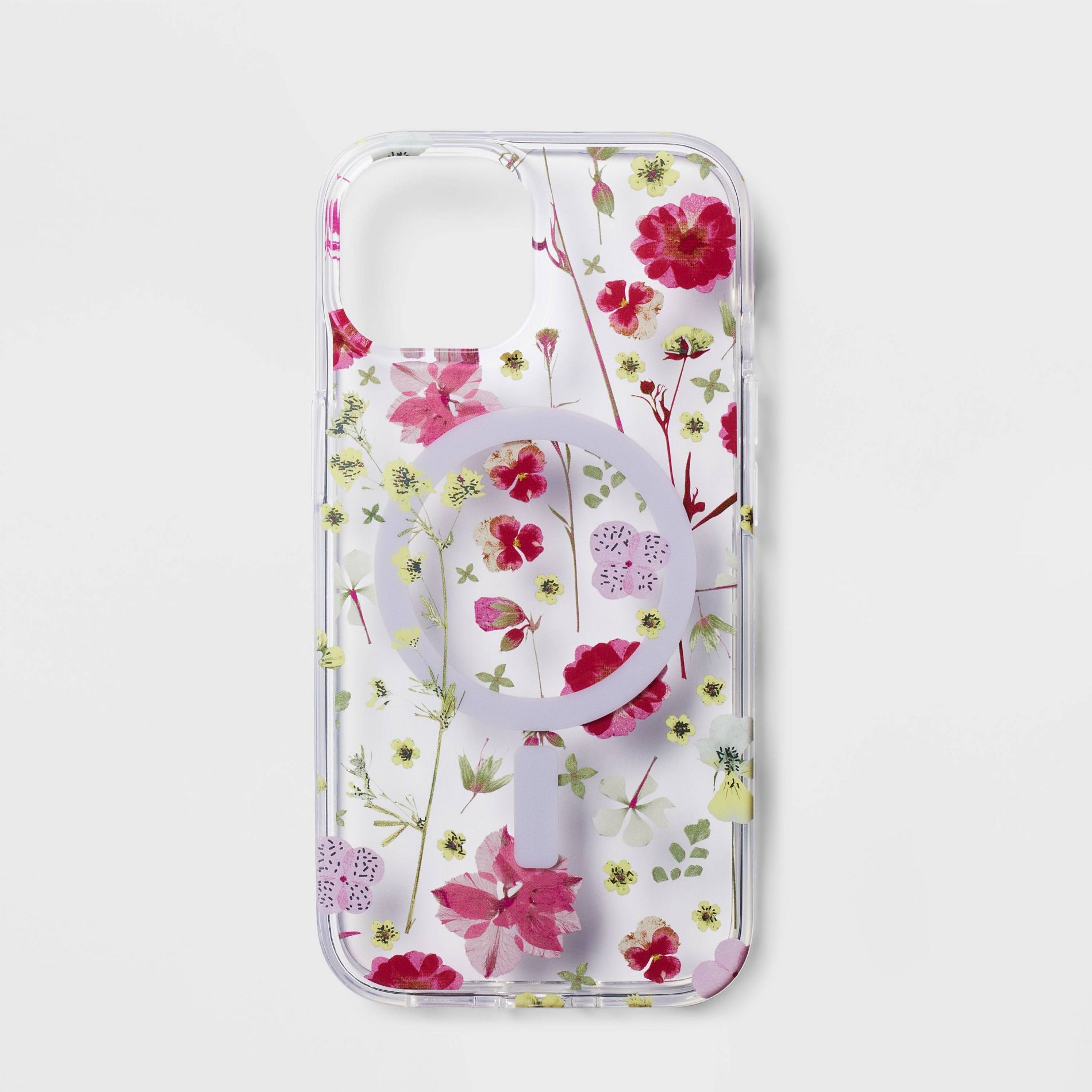 Apple iPhone16e/iPhone 15/iPhone 14/iPhone 13 Case with MagSafe - heyday™ Multicolor Floral: Polycarbonate & TPU