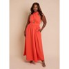 Rebdolls Women's Eleanor Keyhole Skater Maxi Dress w. Pockets - 4 of 4