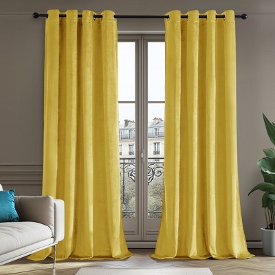 Deconovo Velvet Blackout Curtains – 2 Panels, Thermal, Grommet Top