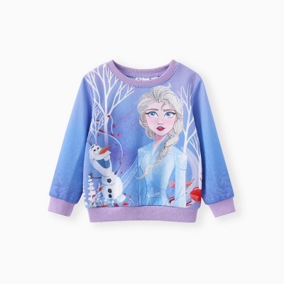 Disney Frozen Toddler Girl 1pc Elsa Olaf Character Print Long-sleeve Sweatshirt