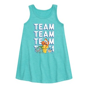 - Pokémon - Partners Team Graphic Sleeveless Aline Dress - 1 of 3