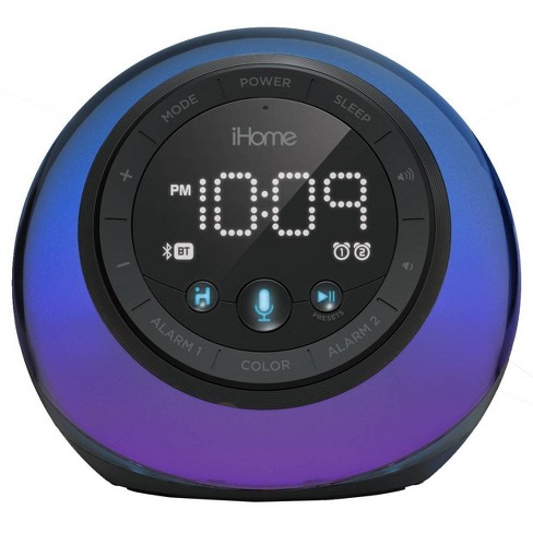 iHome IBT29 Bluetooth Alarm Clock - Black/Blue - image 1 of 4