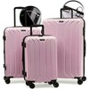 Nonstop New York Elite Lightweight Expandable 3 Piece spinner Luggage Set+ 3 packing cubes - 2 of 4