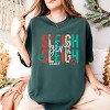 S.W.Smiley Sleigh Girl Sleigh - Womens Garment Dyed Tee - 3 of 3