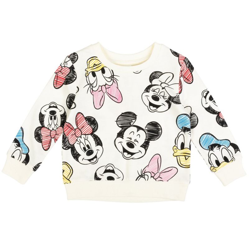 Disney Frozen Minnie Mouse Princess Moana Nightmare Before Christmas Toy Story Lion King Lilo & Stitch Girls Pullover Sweatshirt Little Kid to Big, 1 of 7