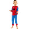 Marvel Avengers Captain America Zip Up Cosplay Coverall Toddler - 3 of 4