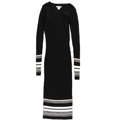 bar III Womens Ribbed-Knit Midi Sweater Dress